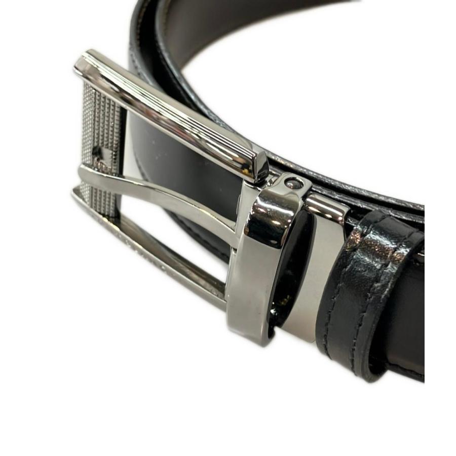 美品 モンブラン リバーシブルベルト シルバーバックル メンズ