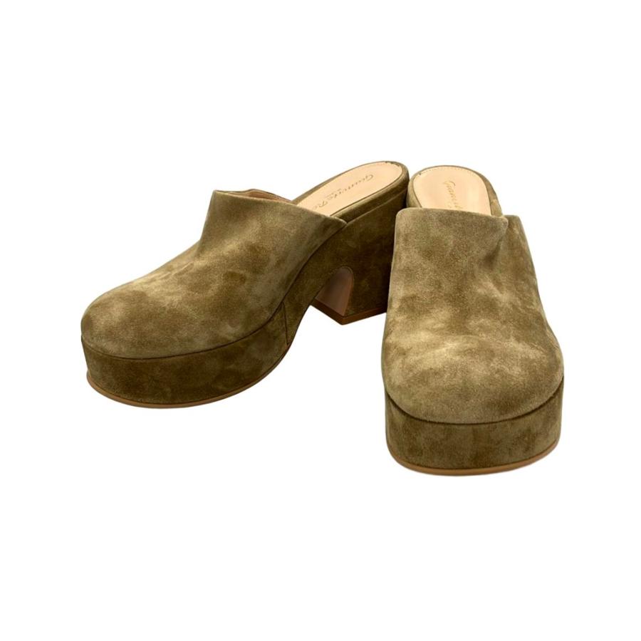 新品未使用 GIANVITO ROSSI スエードサンダル38 ジャンビトロッシ 