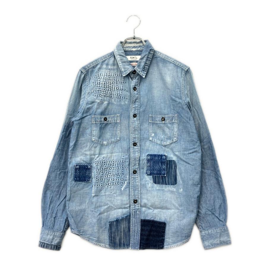 ファンダメンタル 長袖 デニムシャツ メンズ SIZE 2 FDMTL ファンダメンタル 長袖 デニムシャツ メンズ SIZE 2 FDMTL 中古