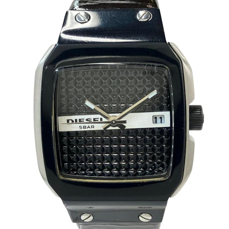 ディーゼル 腕時計 クオーツ ブラック DZ-5129 メンズ DIESEL 中古