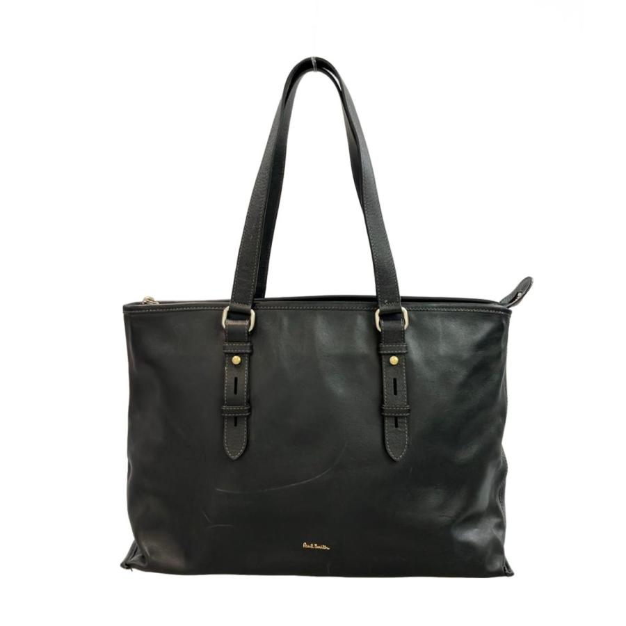 【未使用級】 ポールスミス トートバッグ 大容量 レザー メンズ ビジネスバッグ Paul Smith ポールスミス トートバッグ a4 大きめ ファスナー