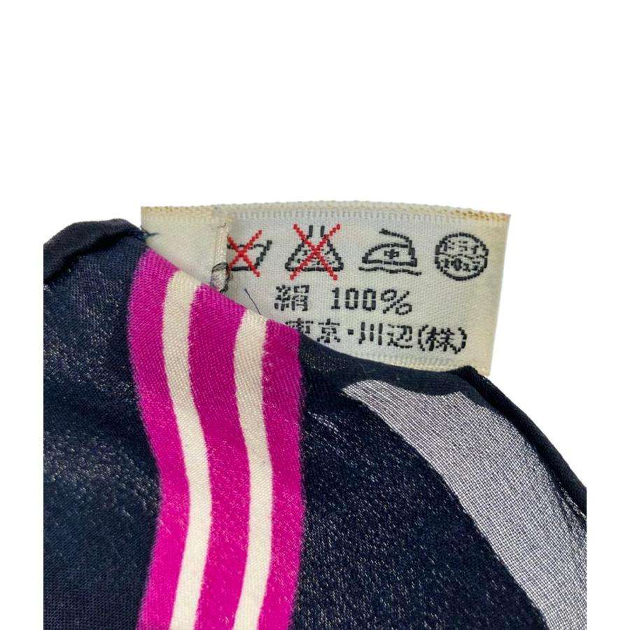 イヴ・サンローラン スカーフ シルク100% ドット柄 レディース YVES