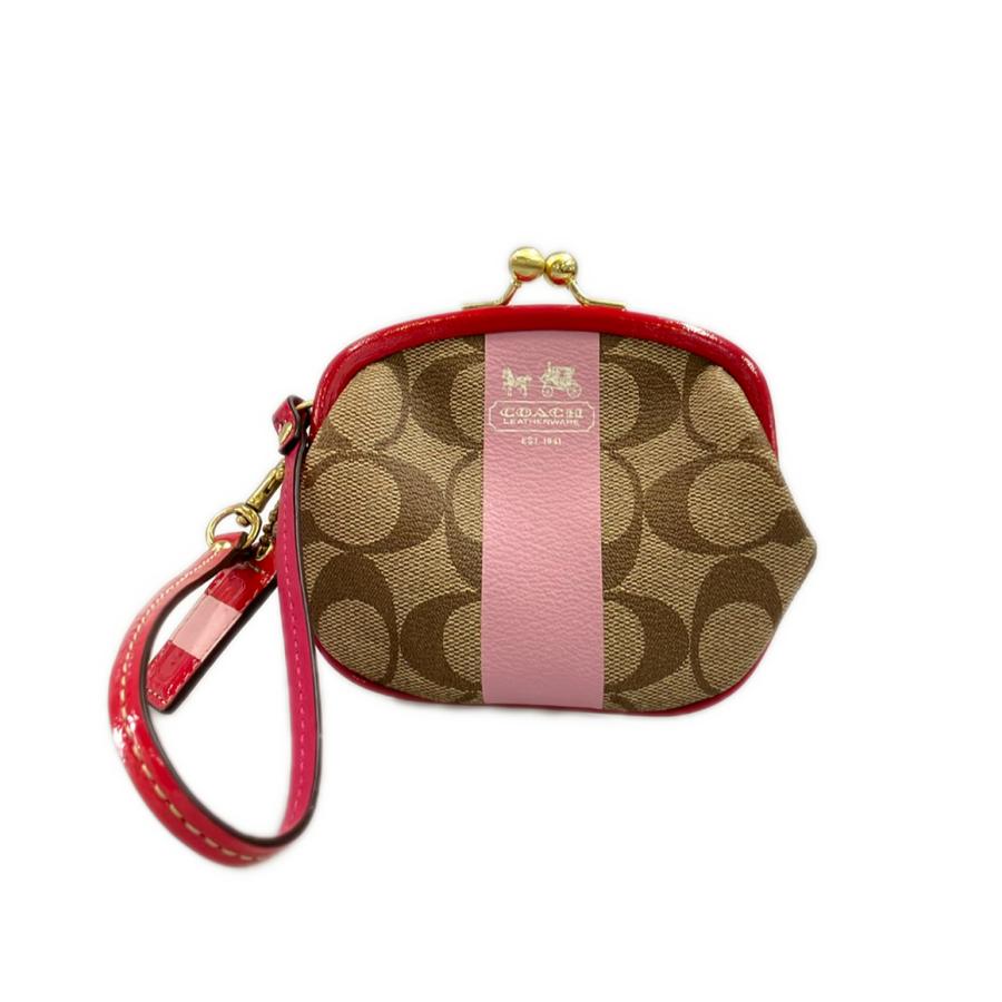 コーチ コインケース がま口 シグネチャー レディース COACH 中古 