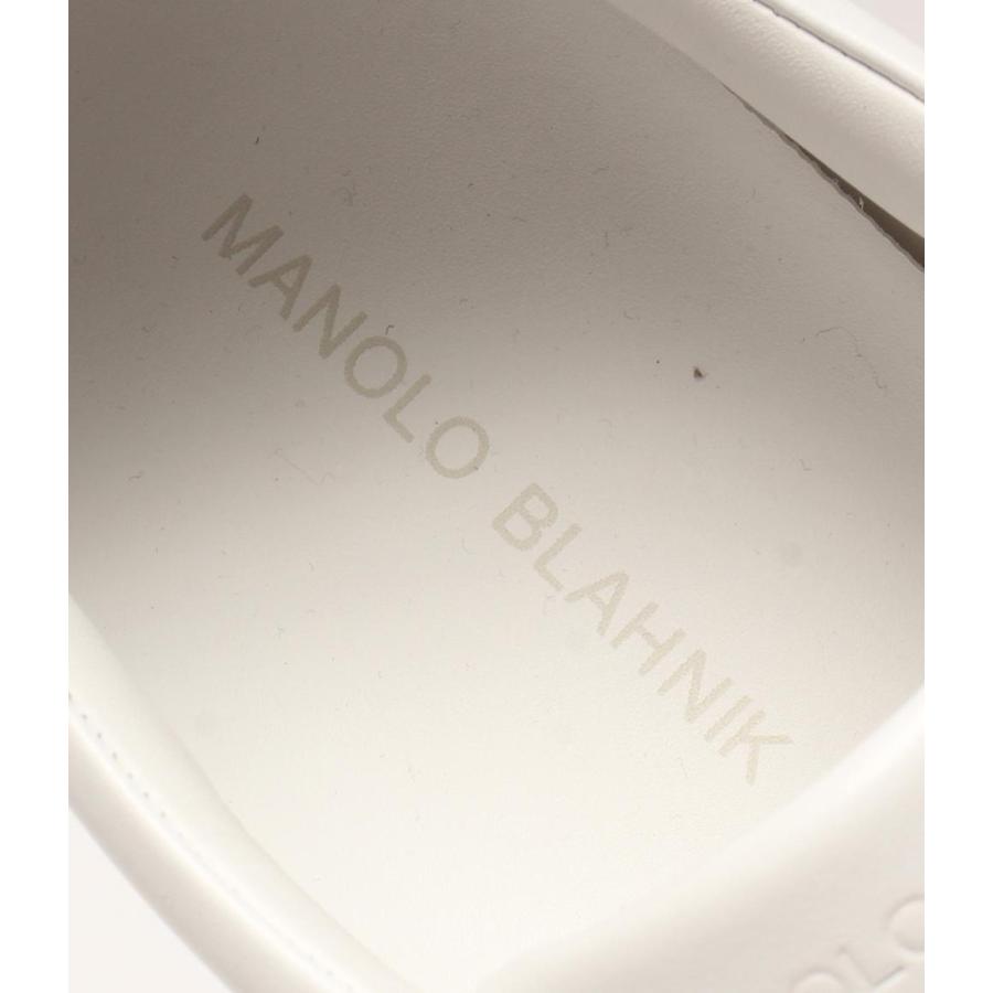 試着のみ新品!憧れのマノロブラニク リボン定番ラウンドトゥ 極上カーフ 24㎝ ウェディング - マノロ通販店舗マノロブラニクコレクション