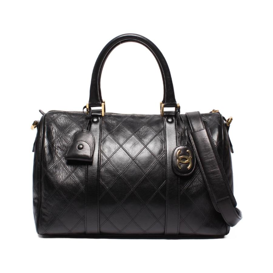 シャネル 2way ミニボストンバッグ ハンドバッグ ショルダーバッグ