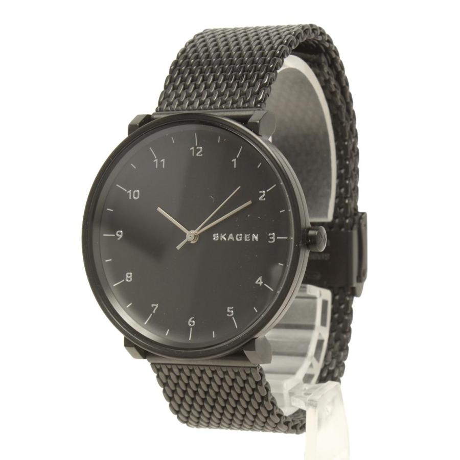スカーゲン 腕時計 メッシュベルト クオーツ ブラック SKW6171 メンズ