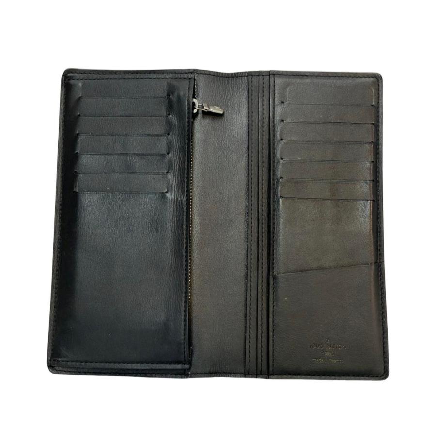 ルイヴィトン ダミエ アンフィニ　ポルトフォイユ ブラザ 二つ折り 長財布 ダミエ・アンフィニ ポルトフォイユ・ブラザ オニキス【ルイ