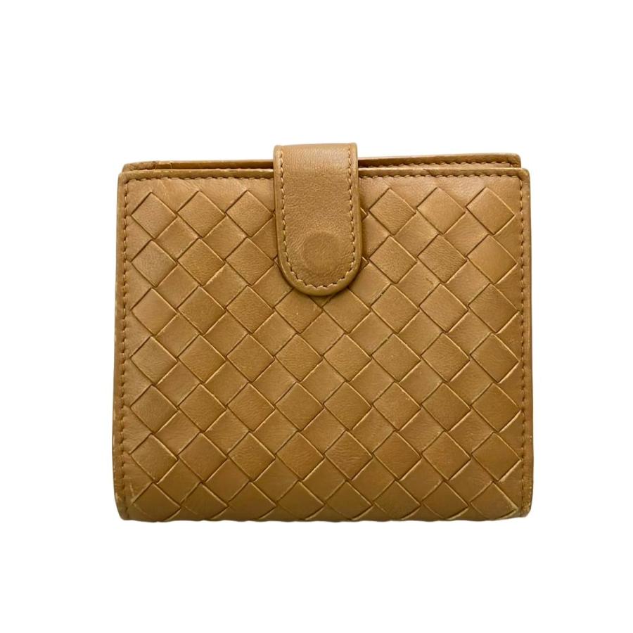 ボッテガヴェネタ イントレチャート 二つ折り 財布 レディース 【中古】 BOTTEGA VENETA（ボッテガ・ヴェネタ） 中古 二つ折り財布 二折財布