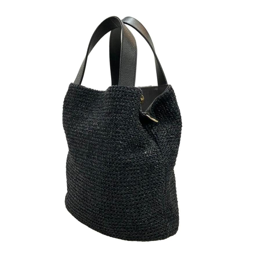 美品 ラシット トートバッグ ショルダーバッグ かごバッグ 2WAY 斜め