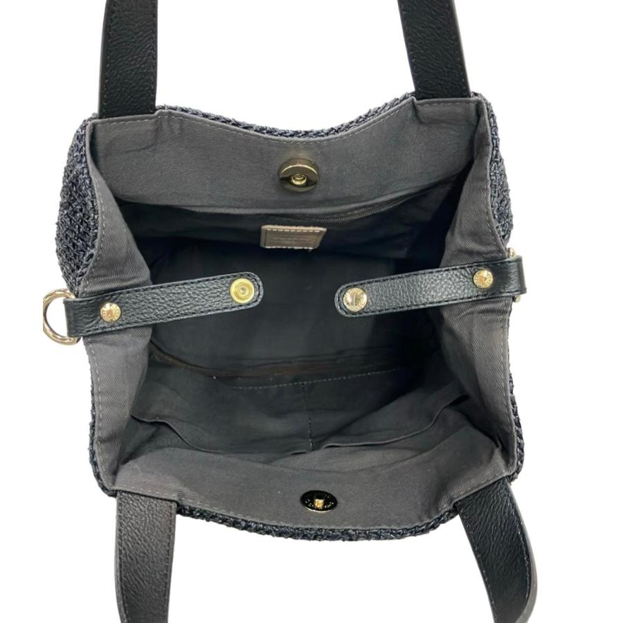 美品 ラシット トートバッグ ショルダーバッグ かごバッグ 2WAY 斜め