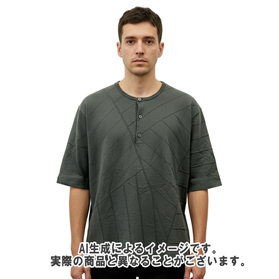 美品 エルメス 半袖 ヘンリーネック シャツ メンズ SIZE L HERMES 中古