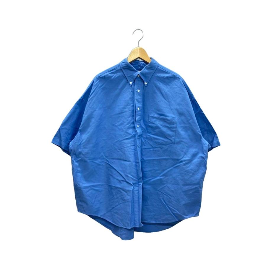 グラフペーパー ブロードオーバーサイズシャツ 半袖 ブルー rh8 Graphpaper (グラフペーパー) Broad S/S Oversized Regular