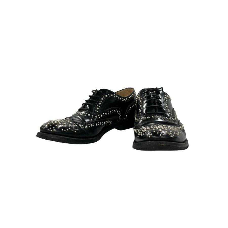 【美品・最安】Church's burwood スタッズ レザーシューズ 36 チャーチ BURWOOD バーウッド スタッズ ドレスシューズ レディース