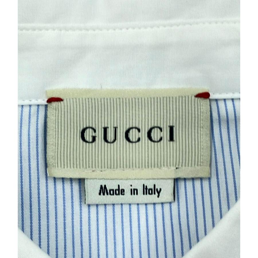 グッチ フリル袖ストライプ柄長袖シャツ キッズ SIZE 6 (120) GUCCI
