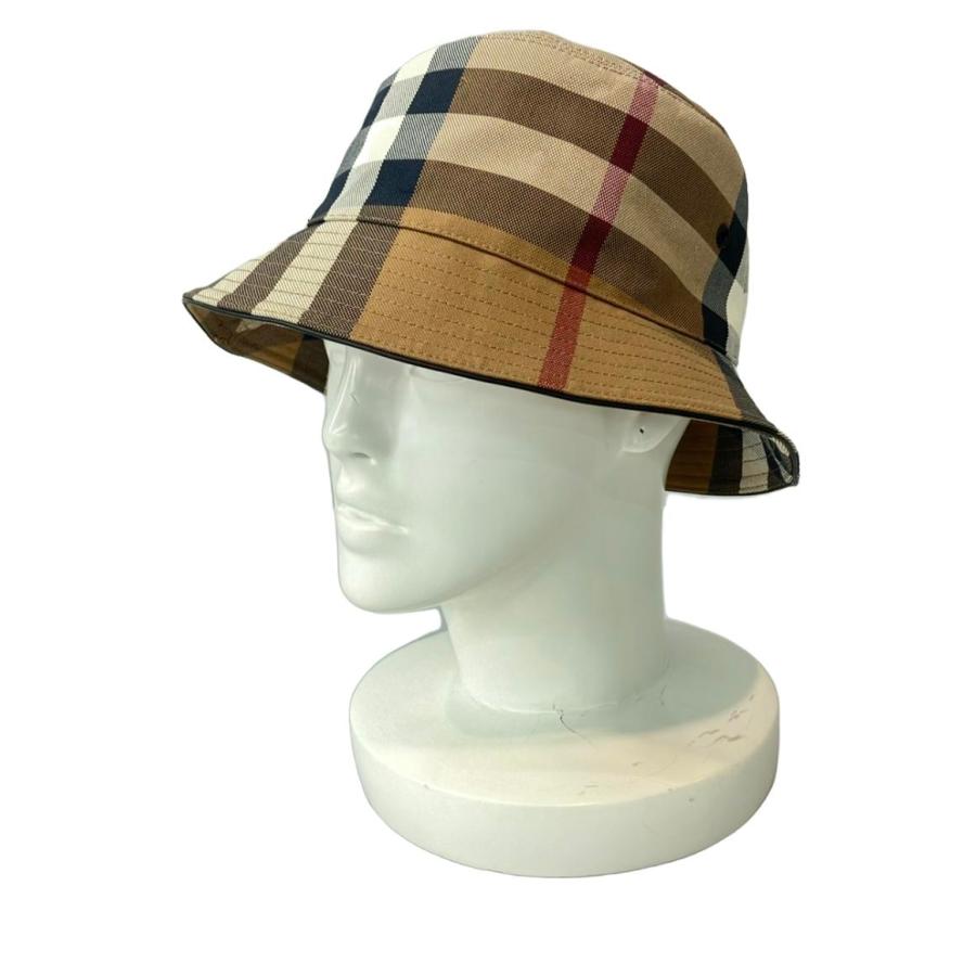【みさ　美品】バーバリー　バケットハット　帽子 ノバチェック バーバリー バケットハット ノバチェック レディース SIZE M BURBERRY