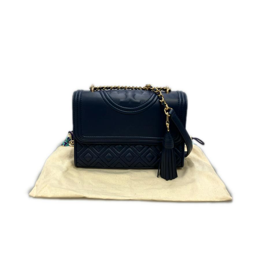 【極美品】トリーバーチ　ショルダーバッグ　フレミング　チェーン　レザー　ブラック 美品 トリーバーチ チェーンショルダーバッグ フレミング レディース
