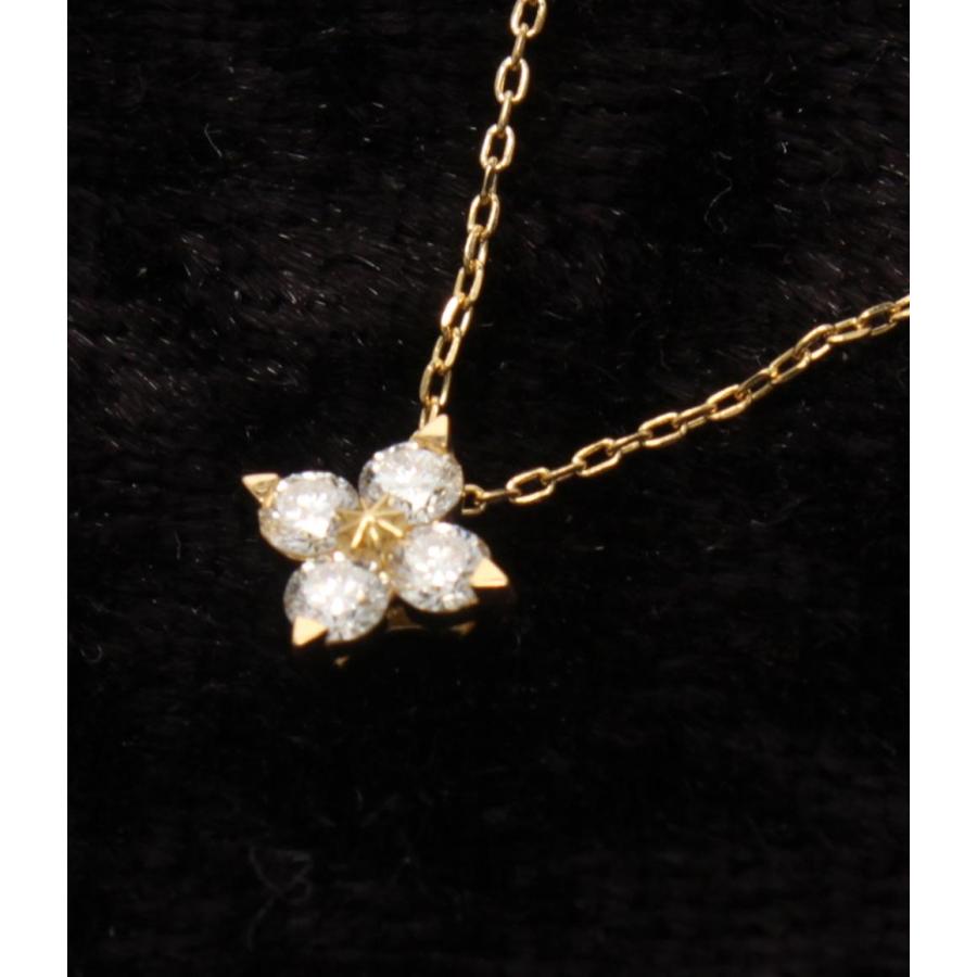 美品 スタージュエリー ネックレス K18 ダイヤ 0.13ct レディース STAR JEWELRY 中古 |  | 04