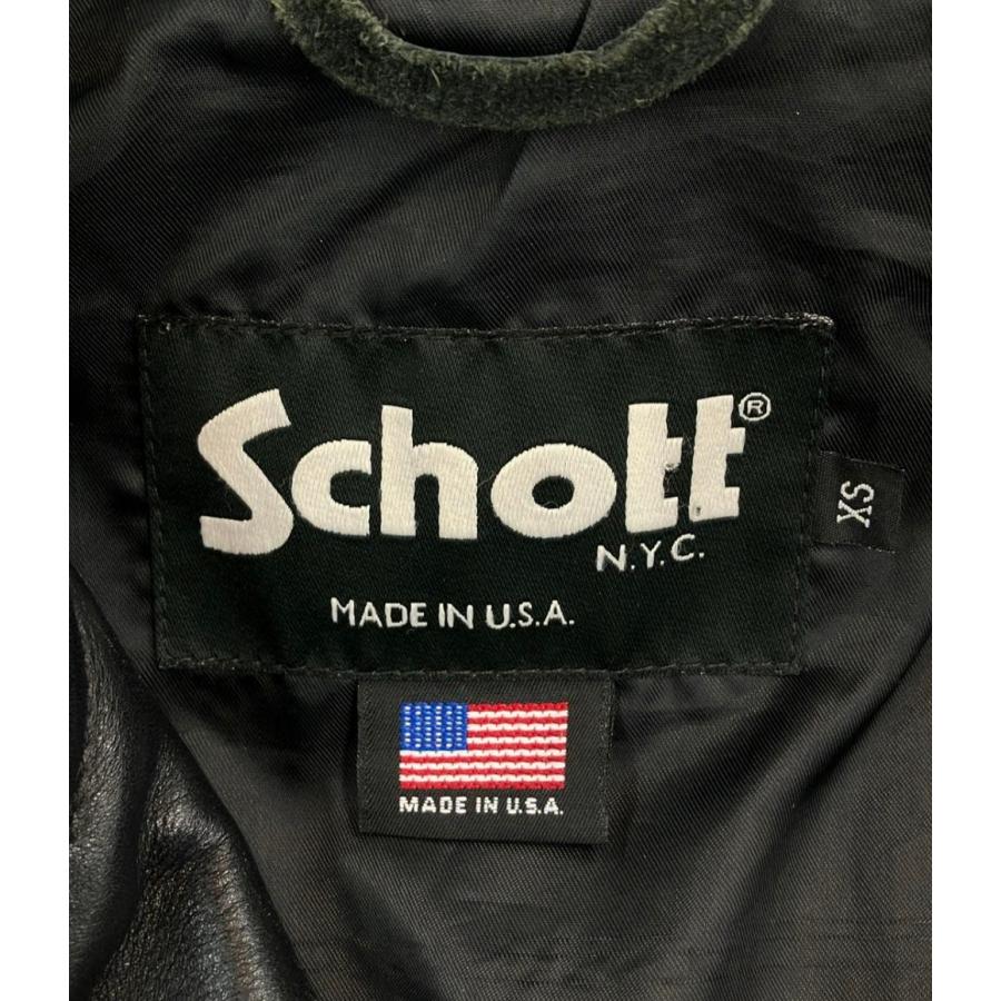 ショット レザージャケット DOUBLE RIDERS 7478 メンズ SIZE XS schott