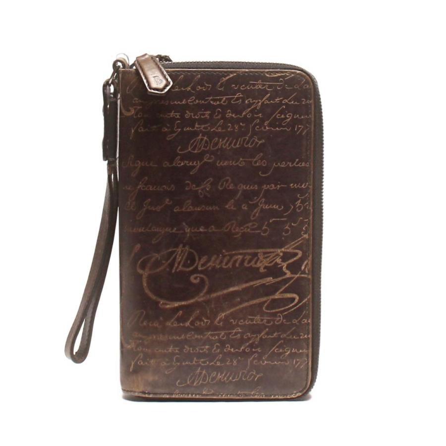 ベルルッティ ラウンドファスナー長財布 カリグラフィー E0126 メンズ  