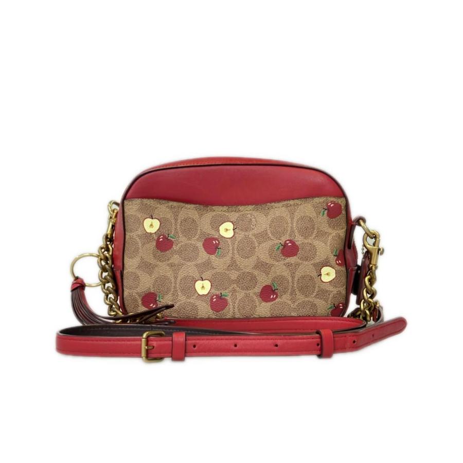 コーチ ショルダーバッグ リンゴ柄 斜め掛け シグネチャー 85713