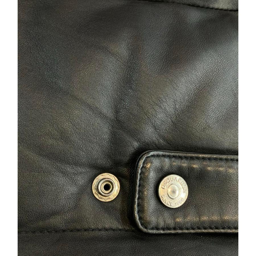 ディースクエアード レザー ダウンベスト メンズ SIZE 44 DSQUARED2