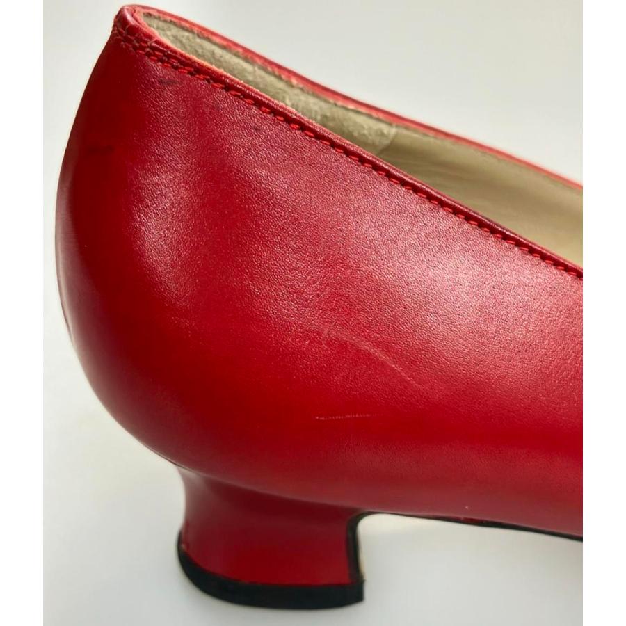 FERRAGAMO ローパンプス レッド 極美品 SALE‼️ FERRAGAMO ロー