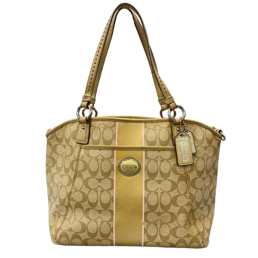 COACH シグネチャー ハンドバッグ保存袋付き 未使用・美品】COACH コーチ シグネチャー ハンドバッグ 保存袋付き