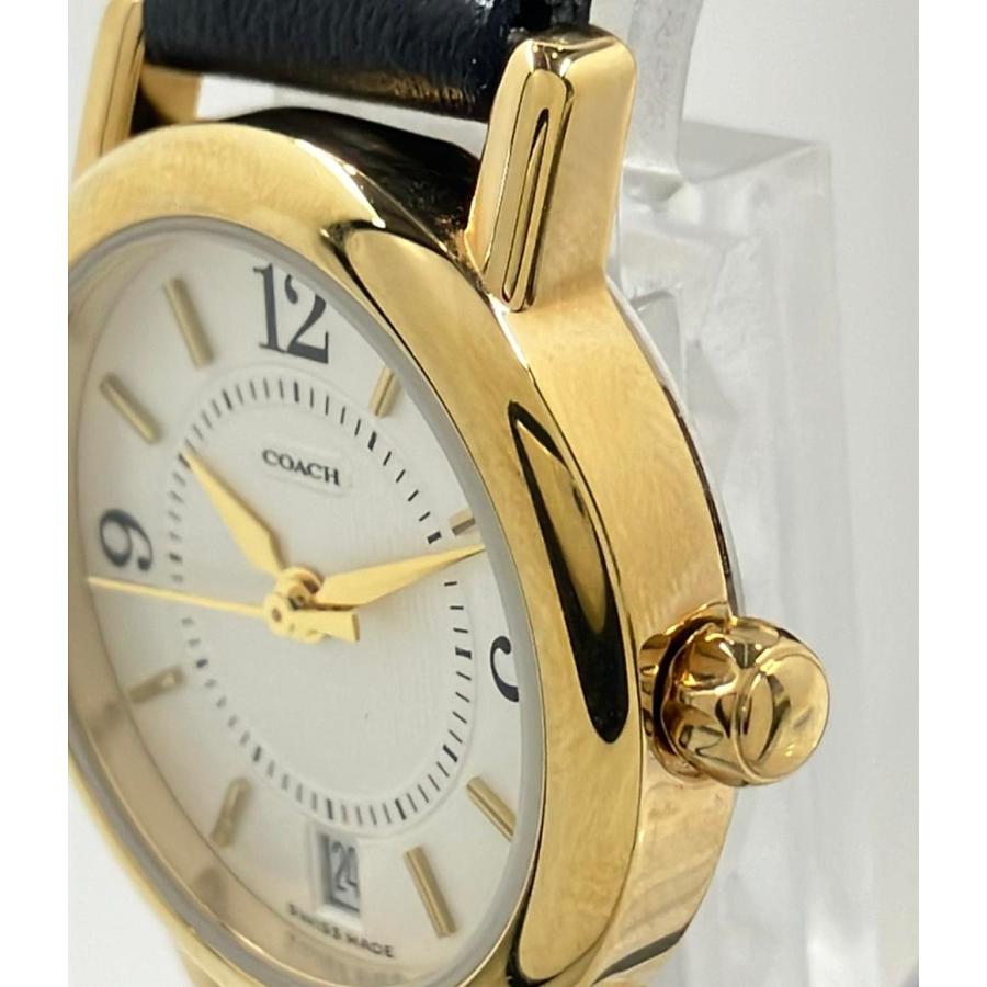 コーチ 腕時計 クオーツ ホワイト W005 レディース COACH 中古 