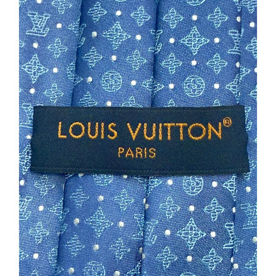 サ*た様 ルイ ヴィトン LOUIS VUITTON ネクタイ　シルクネクタイ ルイヴィトンネクタイ 黒 メンズ シルク100％ ネクタイ LOUIS