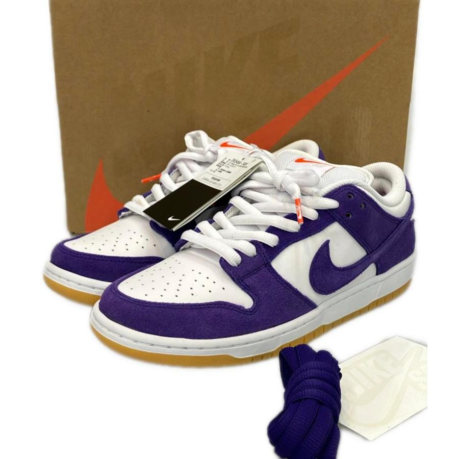 美品 ナイキ ローカットスニーカー コートパープル ガム SB ダンク