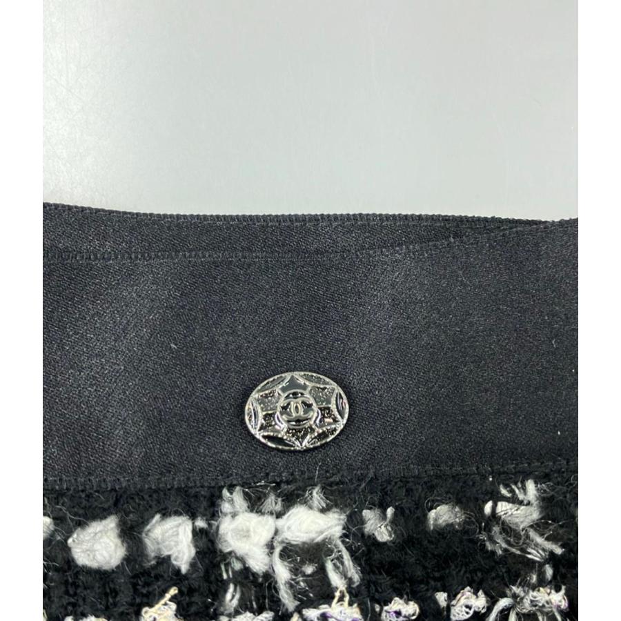 美品 シャネル アクリルウールツイードスカート レディース SIZE 36 (M