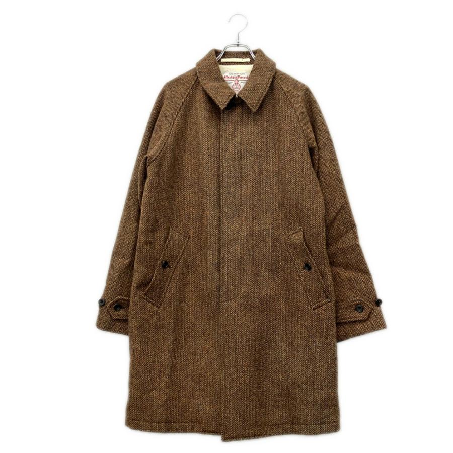 ビームスプラス ハリスツイード バルカラー コート メンズ SIZE XL