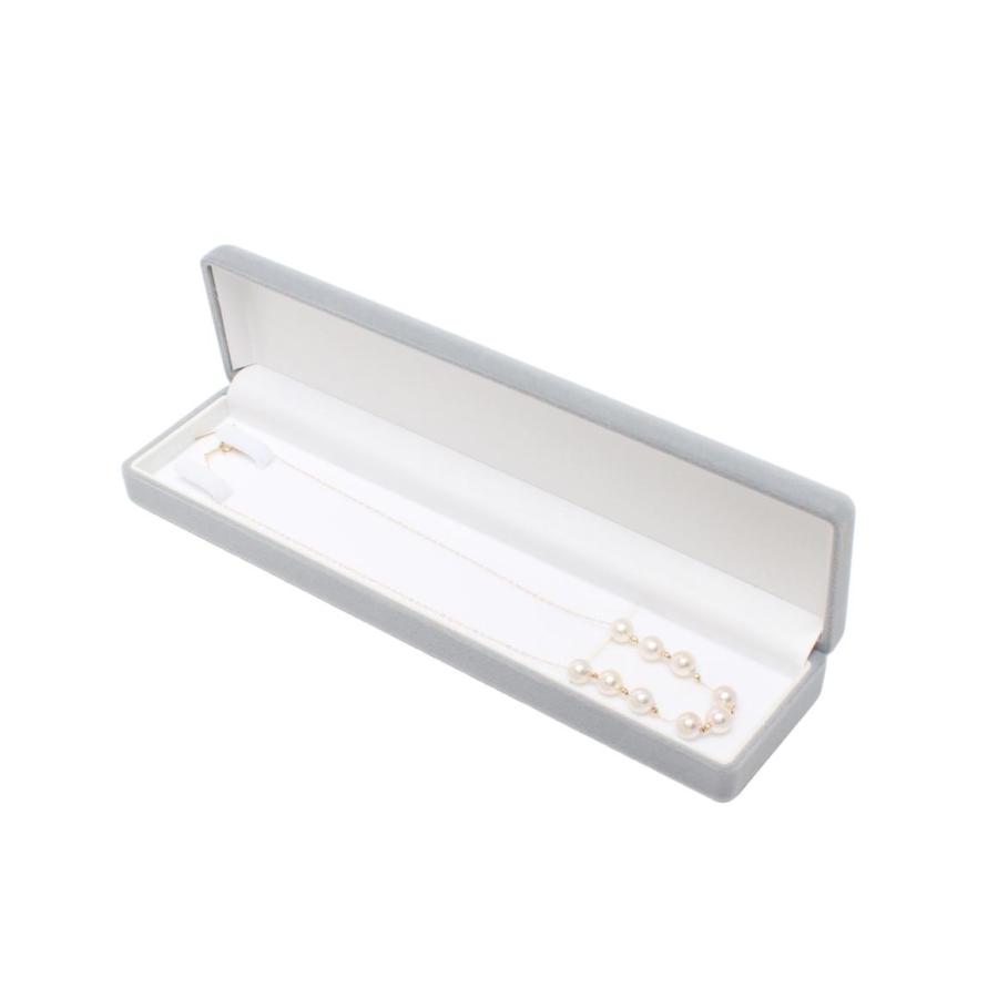 美品 キャスティータ ネックレス K18 アコヤパール7-8mm レディース 