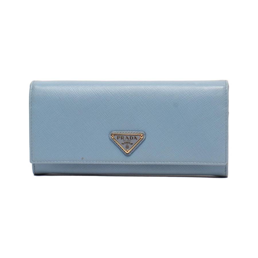 【中古】PRADA 財布 、ギャランティーカード付、箱無し プラダ 長財布 カードケース付き 1MH132 レディース PRADA 中古