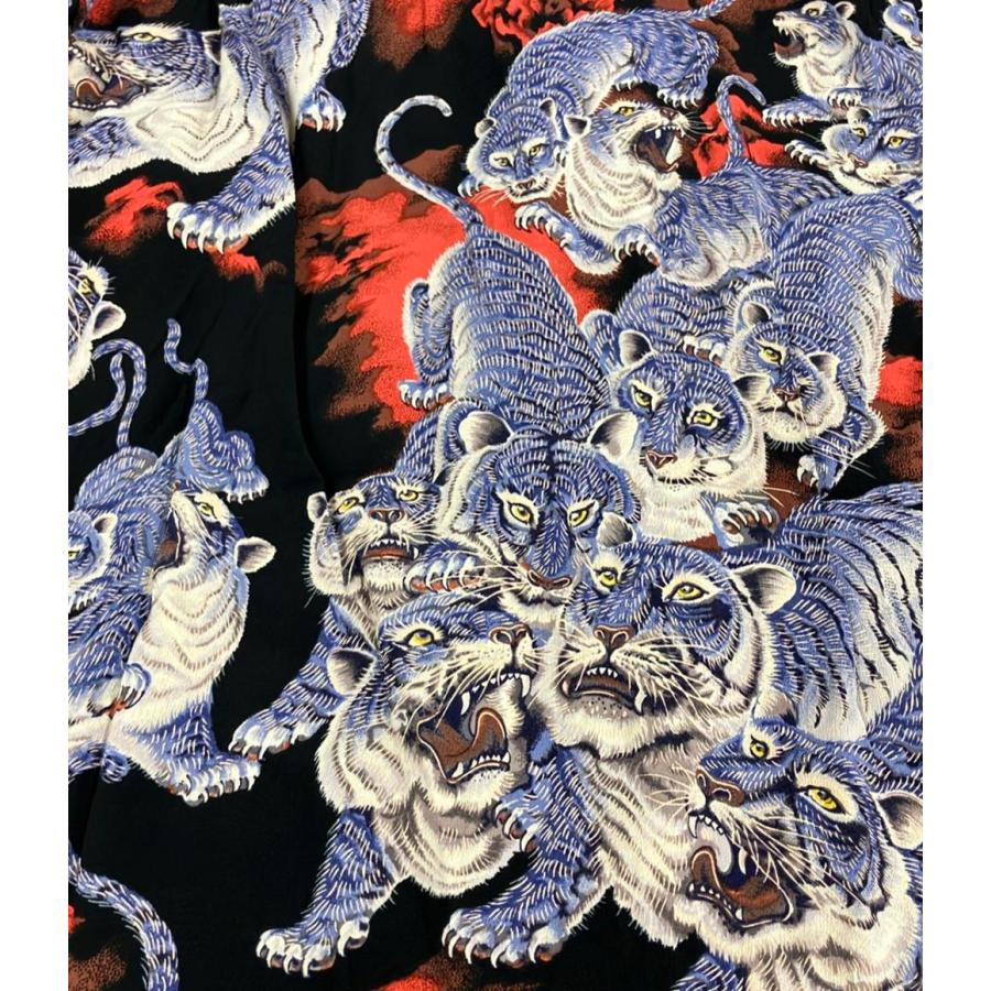 百虎 ブラック SUNSURF サンサーフ アロハシャツ KALAKAUA 黒 百虎 ブラック SUNSURF サンサーフ アロハシャツ KALAKAUA 黒