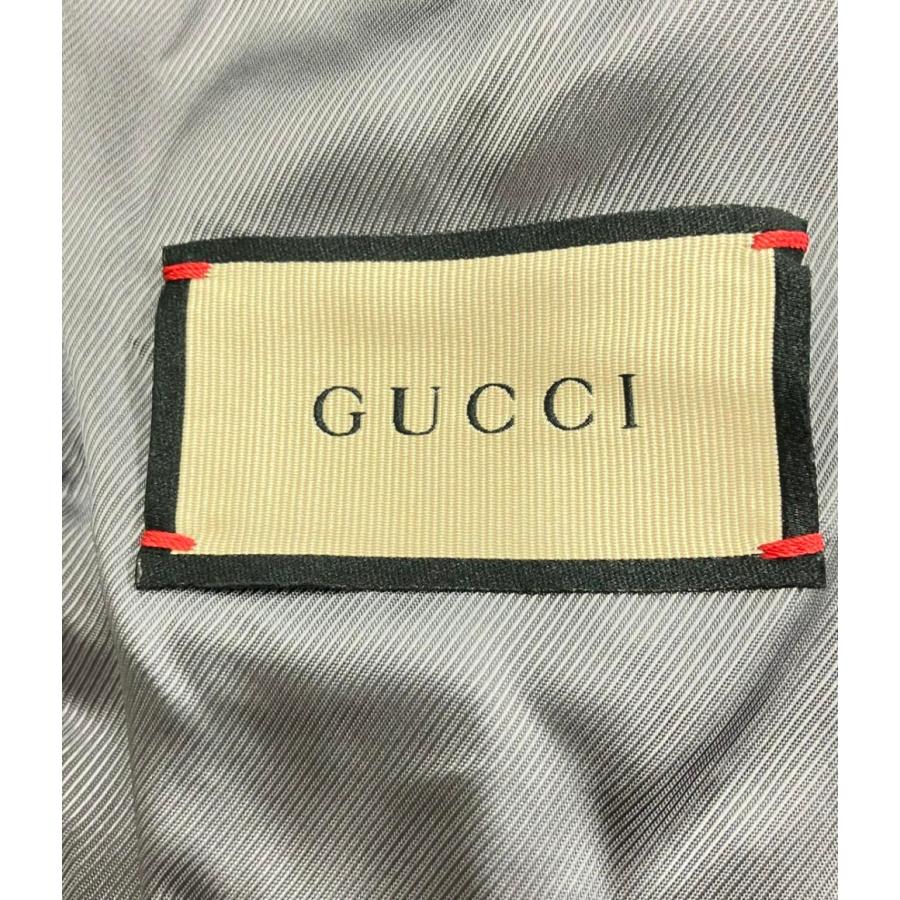 GUCCI / テーラードジャケット/36/ウール/GRY/711458/ヘリンボーン 美品 グッチ テーラードジャケット ヘリンボーン 711458 レディース
