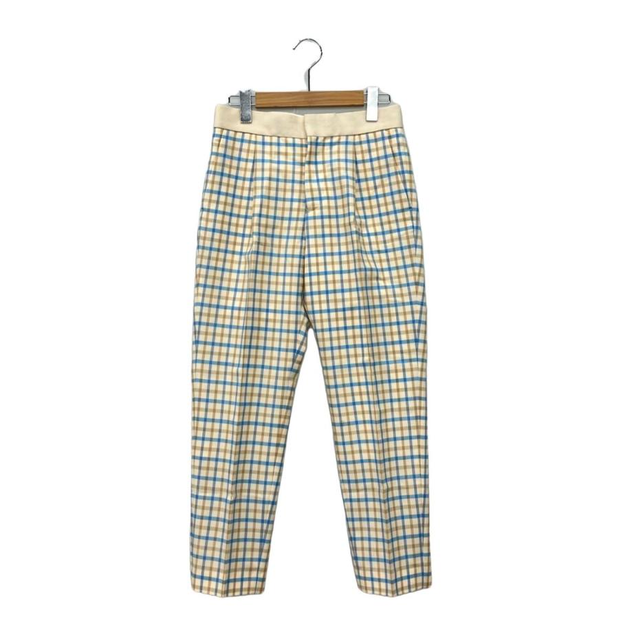 訳あり ドゥロワー スラックス チェック柄 レディース SIZE 34 (S
