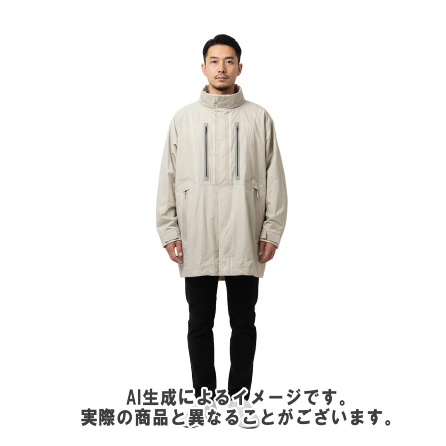 デサント オルテライン コート 軽量 シェルハーフ フード収納
