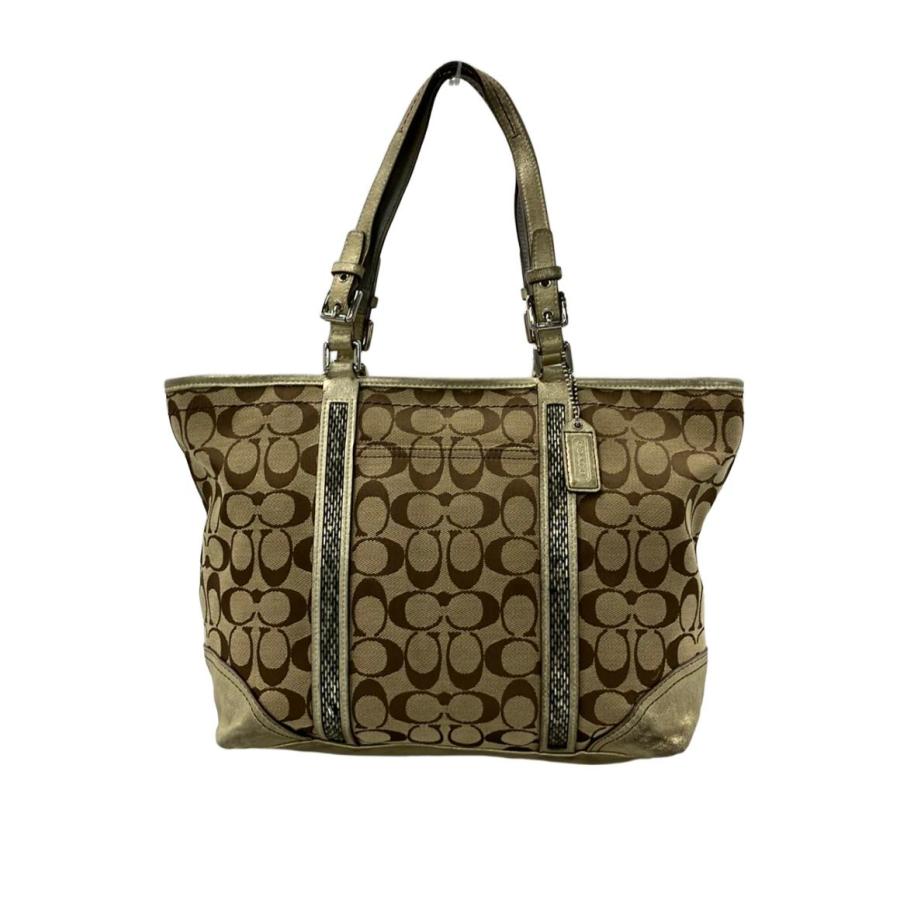 コーチ トートバッグ 肩掛け シグネチャー 8K52 レディース COACH 中古 