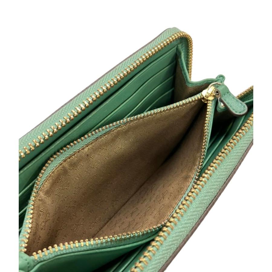 アニヤ・ハインドマーチ ラウンドファスナー長財布 スタッズ