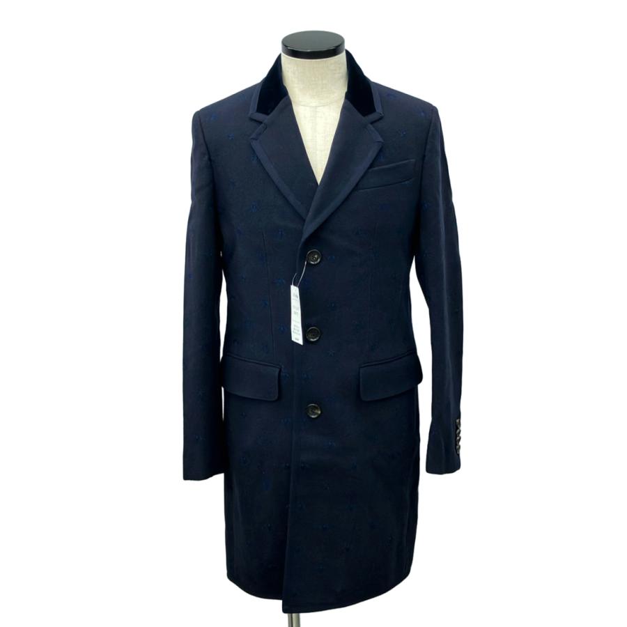 【人気モデル】グッチ チェスターコート ブラック サイズ44 メンズ 美品 グッチ チェスターコート メンズ SIZE 44 (S) GUCCI 中古
