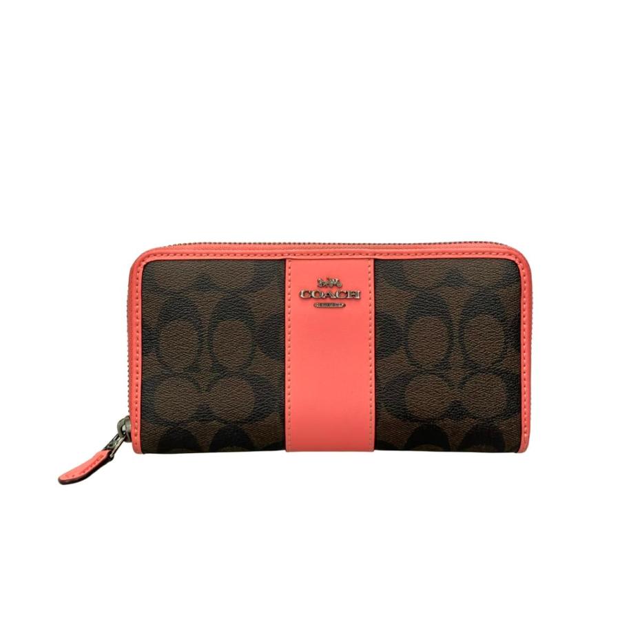 新品・未使用コーチCOACH シグネチャー ラウンドファスナー 長財布 コーチ ラウンドファスナー長財布 シグネチャー レディース COACH 中古