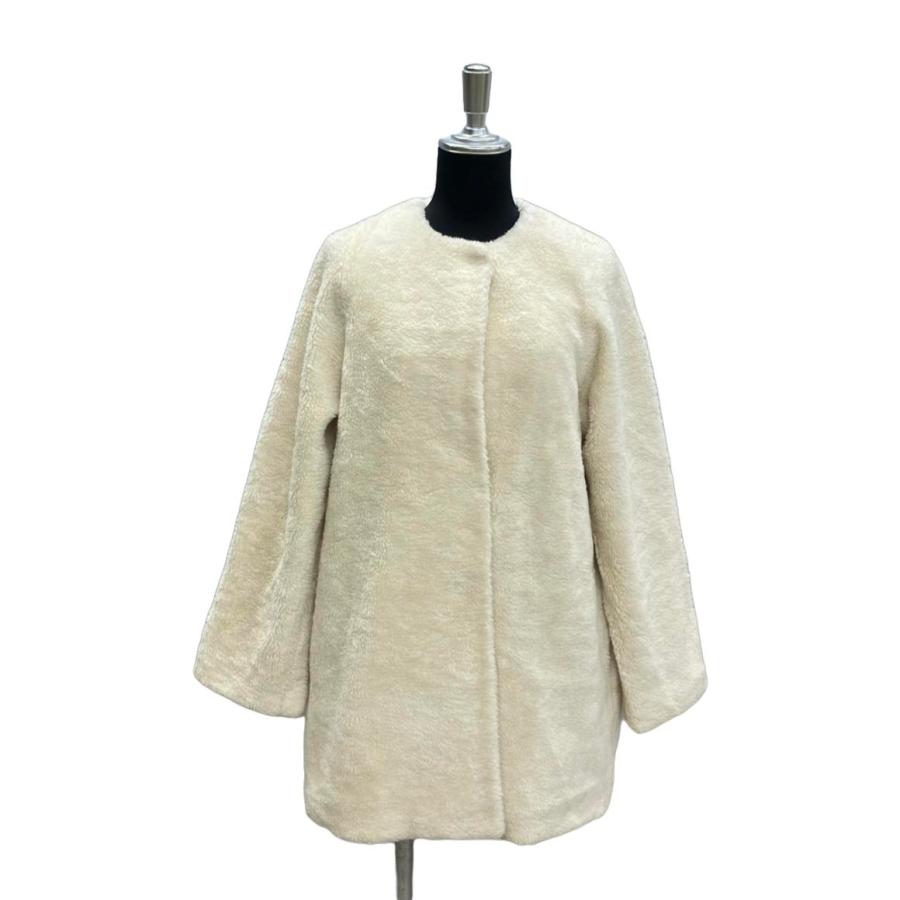 プリスティン ノーカラーボアジャケット レディース SIZE M (M