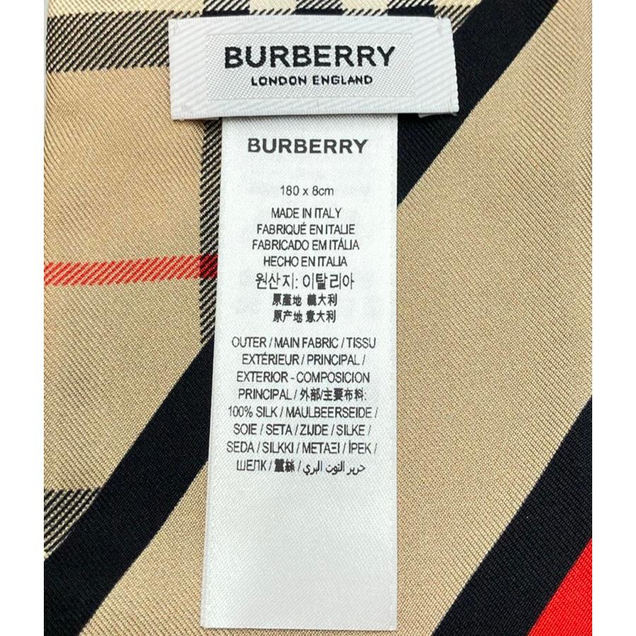 バーバリー スカーフ シルク100% ノバチェック レディース BURBERRY