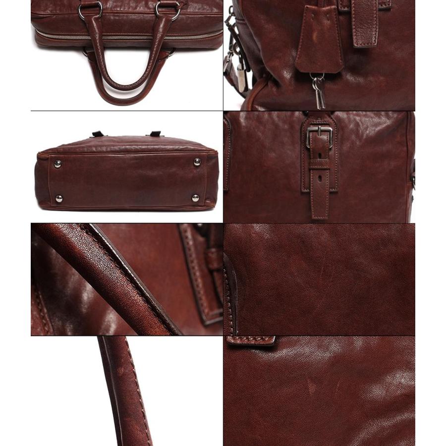 プラダ 2wayレザ―ボストンバッグ シルバー金具 メンズ PRADA 中古
