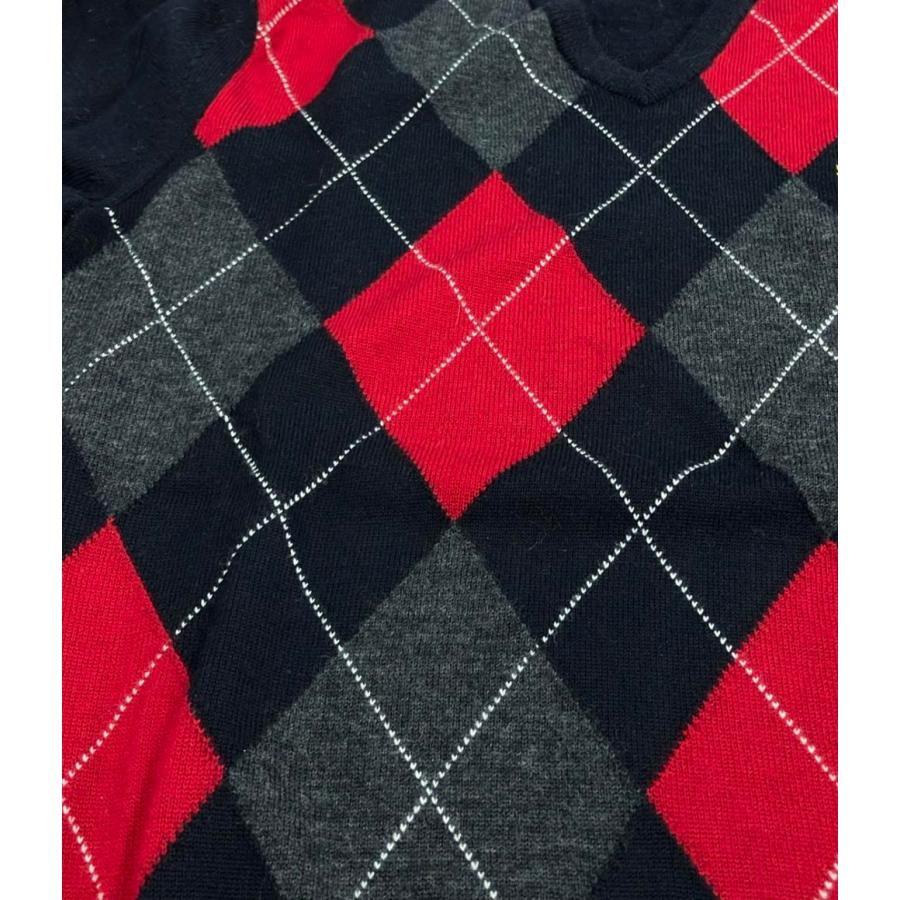 FRED PERRY フレッドペリー タータンチェック ニット 長袖 M 秋冬 FRED PERRY ニット セーター Tartan Knitted T-Shirt／タータンニットT