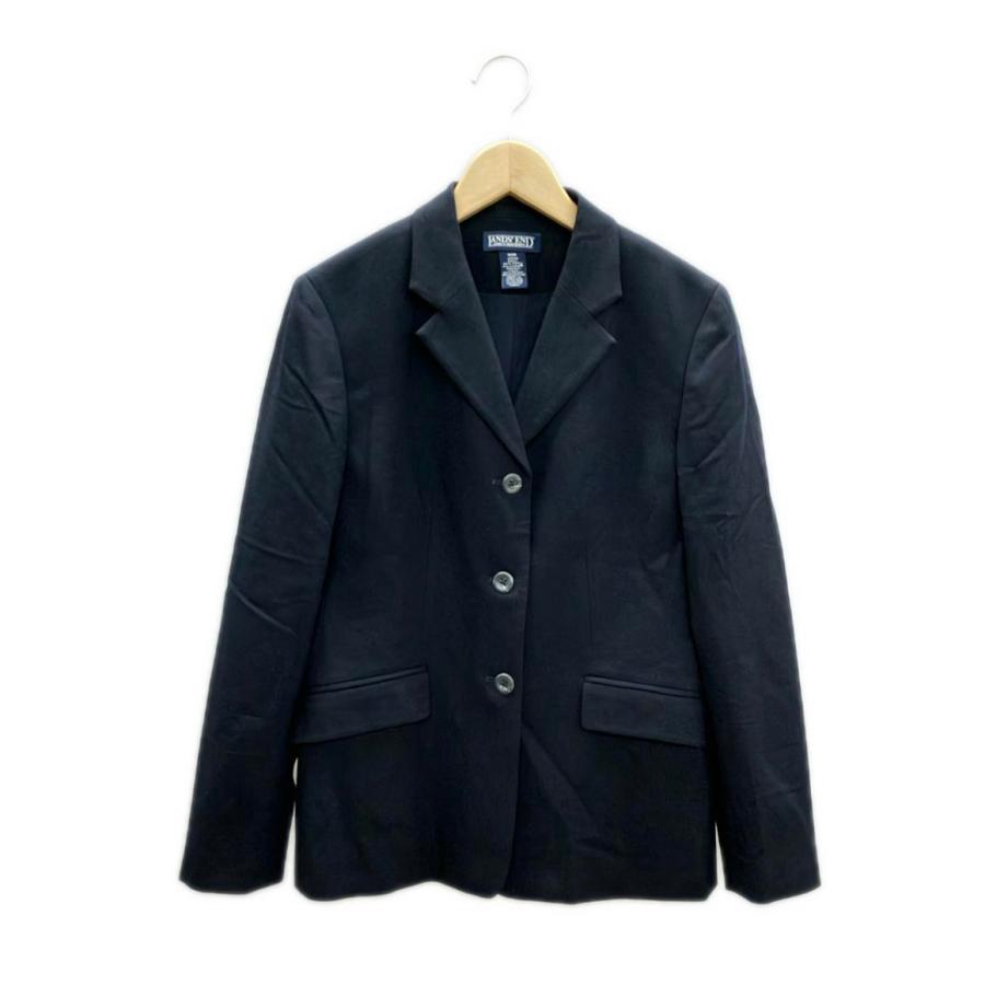美品 ランズエンド ウール混テーラードジャケット レディース SIZE 9AR 