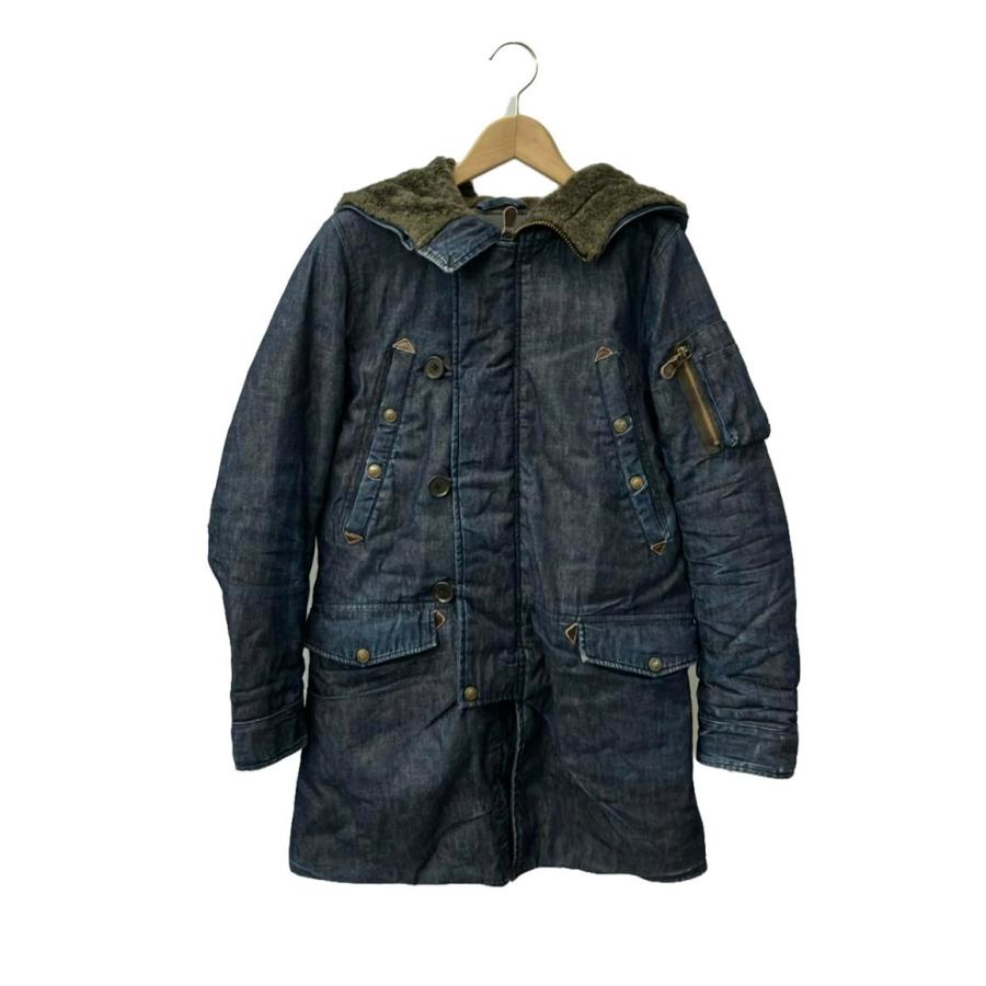 Johnbull フード付きデニムジャケット　モッズコート ジョンブル デニムジャケット フード付き メンズ SIZE M Johnbull 中古