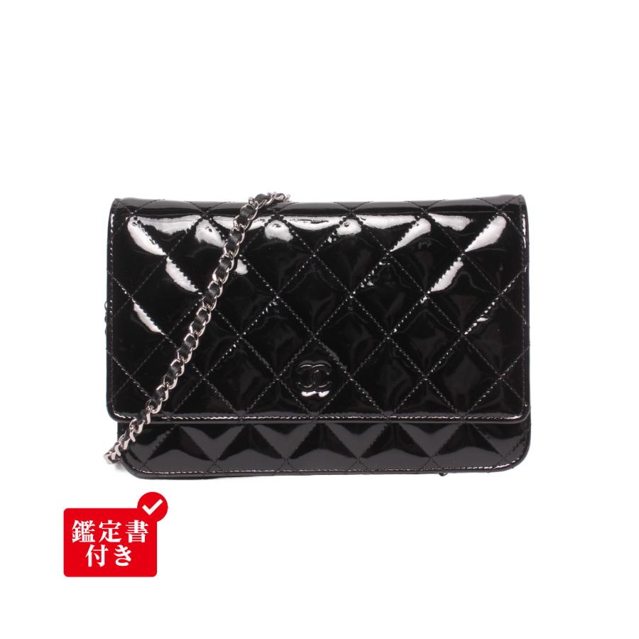 シャネル CHANEL エナメルマトラッセ ショルダーバッグ 斜め掛け