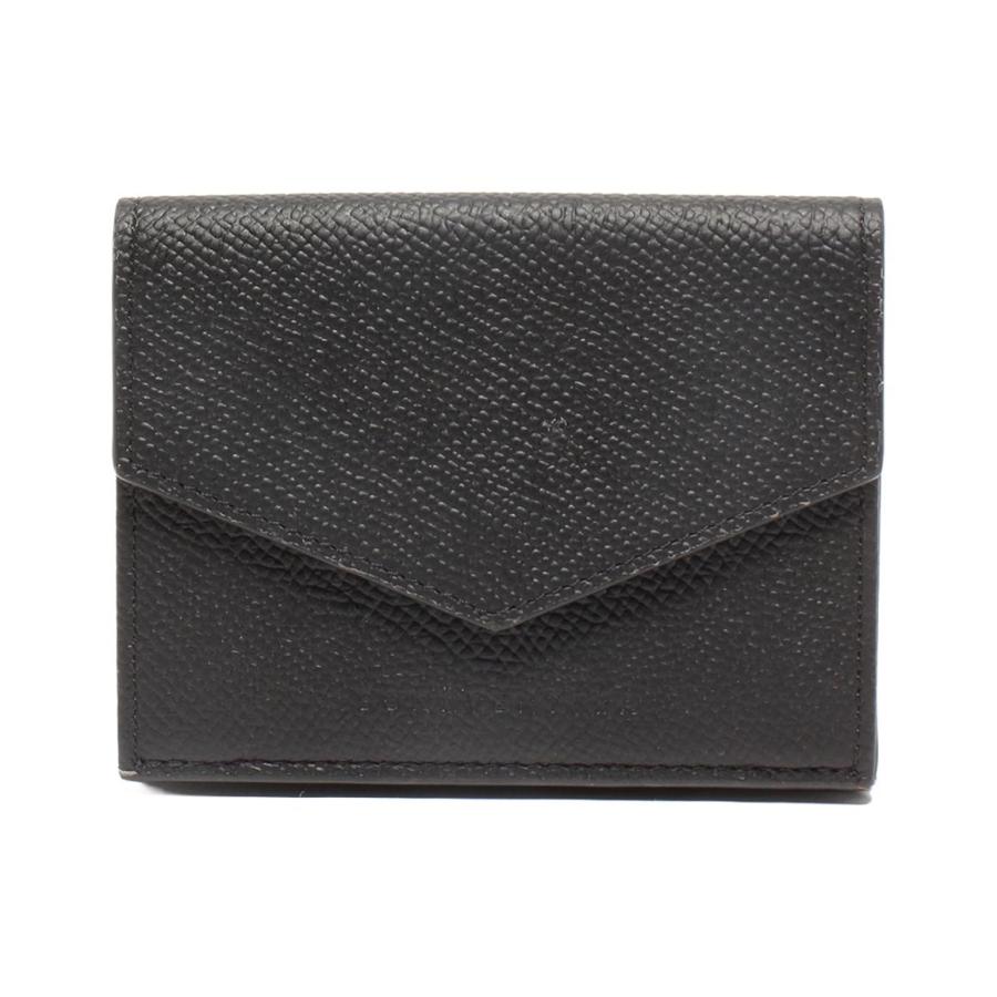 【未使用】ボナベンチュラ 三つ折り財布　マイクロウォレット グレージュ　本革 BONAVENTURA 財布 マイクロウォレット シュリンクレザー